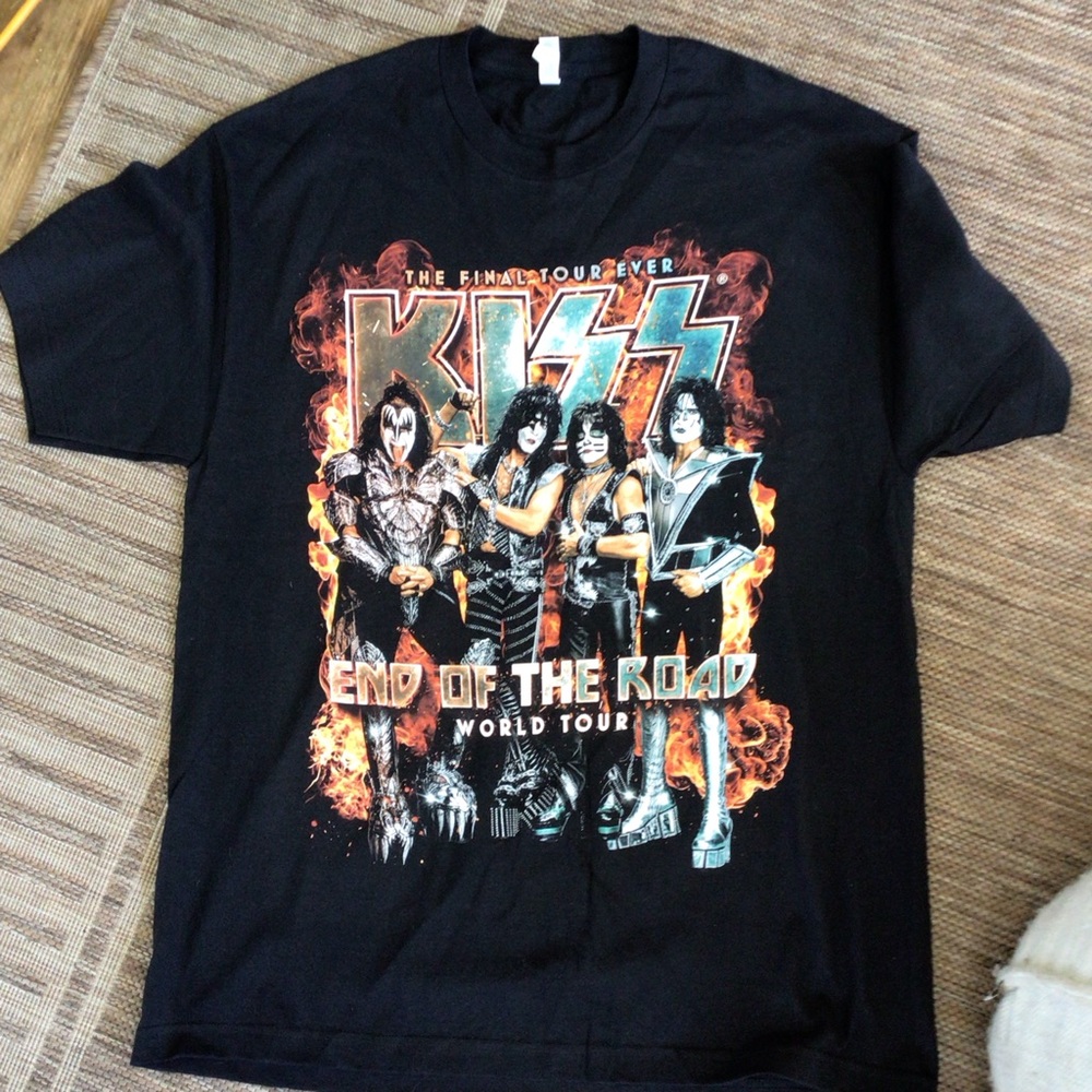 KISS FINAL WORLD TOUR TEE LIKE NEW SZ XL END OF THE ROAD